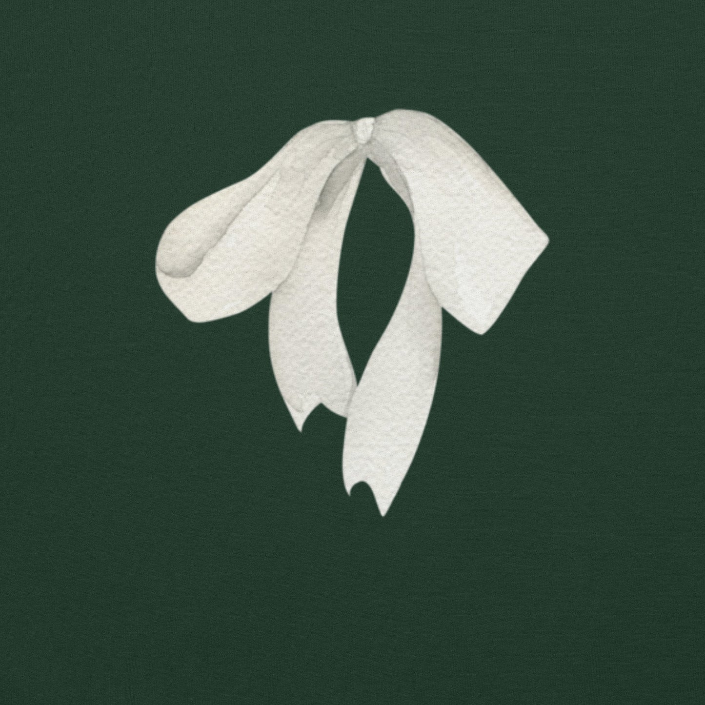 Sweat à col rond pour femme – mélange coton/polyester – motif imprimé "Petit Noeud" Minimaliste