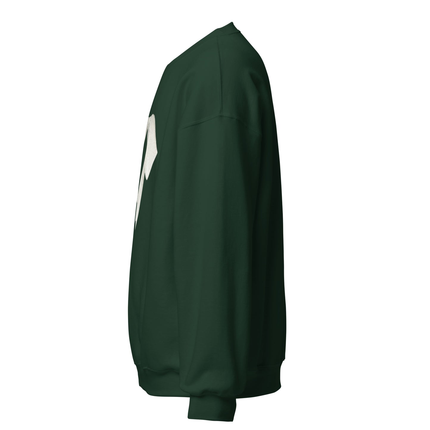 Sweat à col rond pour femme – mélange coton/polyester – motif imprimé "Petit Noeud" Minimaliste