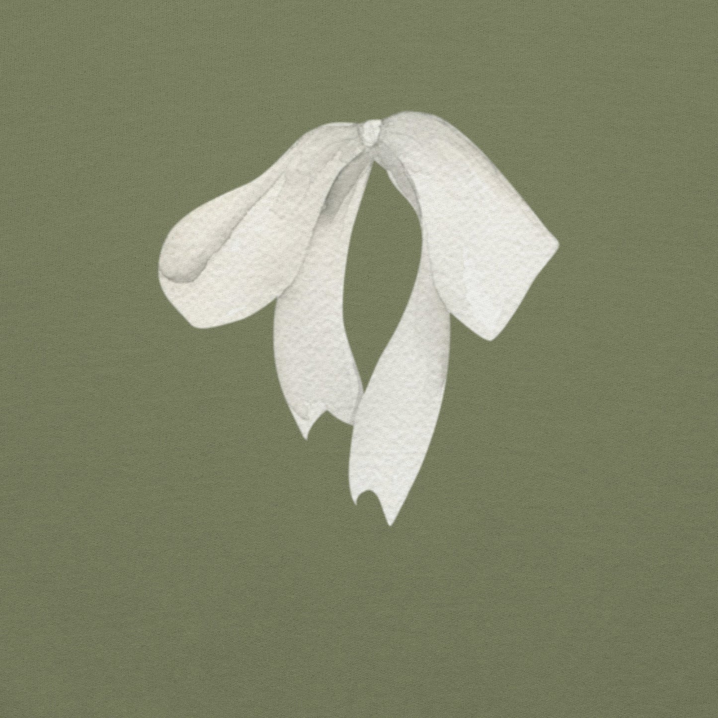 Sweat à col rond pour femme – mélange coton/polyester – motif imprimé "Petit Noeud" Minimaliste