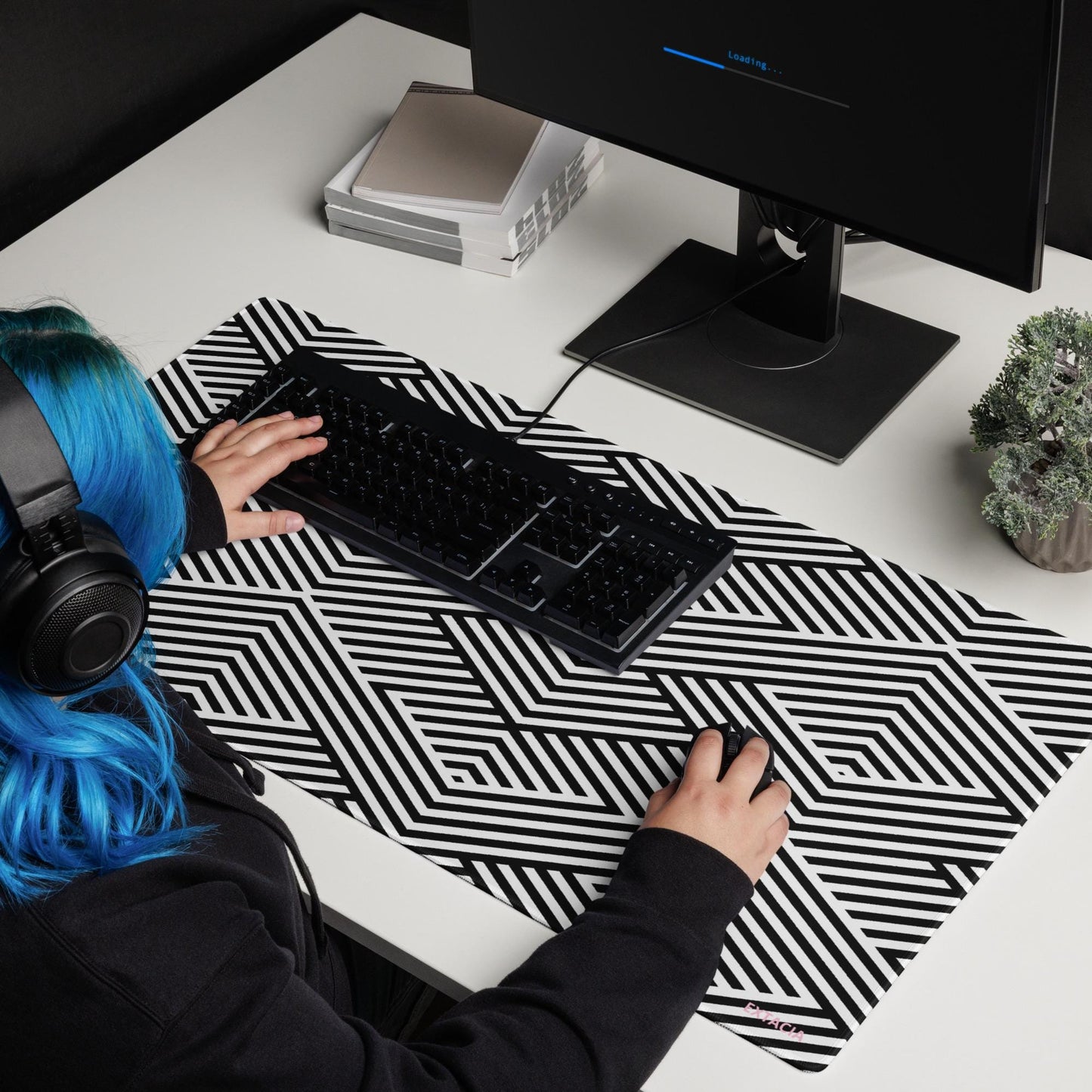 Tapis de Souris Gaming XXL - design minimaliste - surface lisse, base antidérapante, grand format, confortable, durable - Accessoire bureau