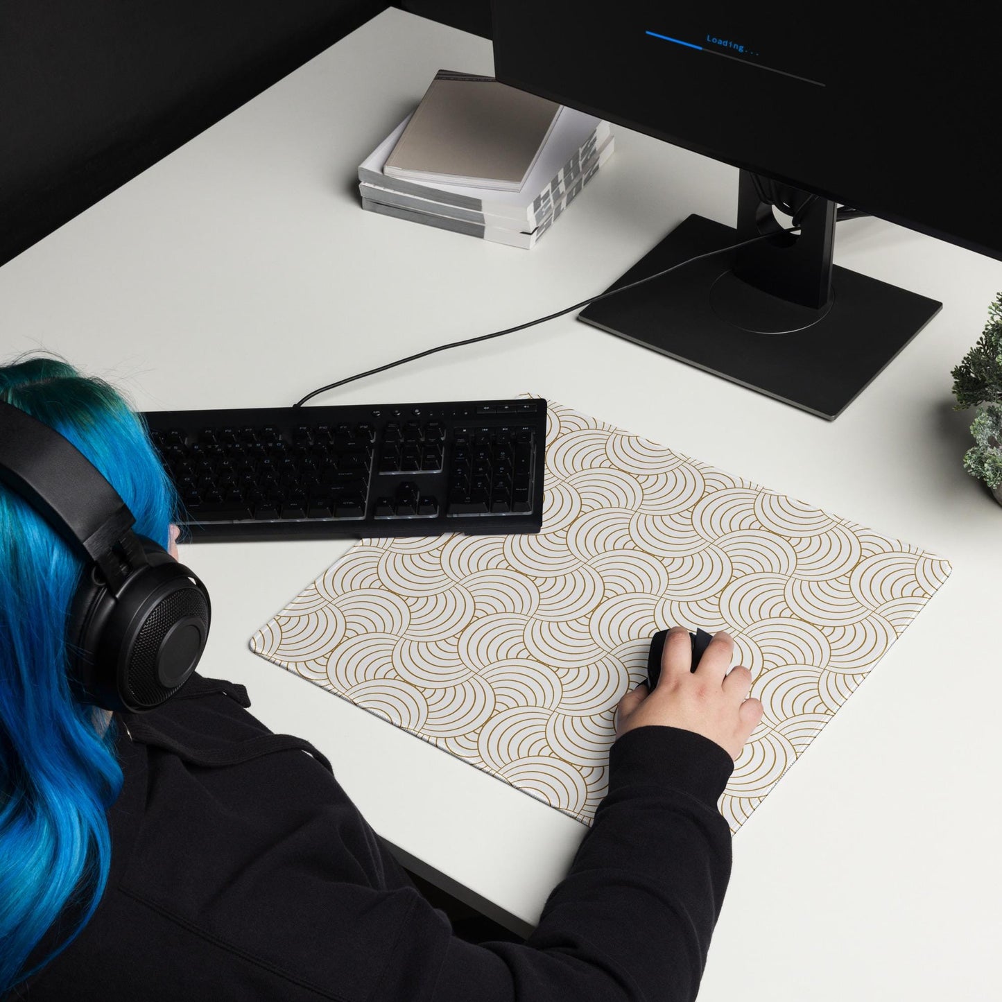 Tapis de Souris Gaming XXL - design minimaliste - surface lisse, base antidérapante, grand format, confortable, durable - Accessoire bureau