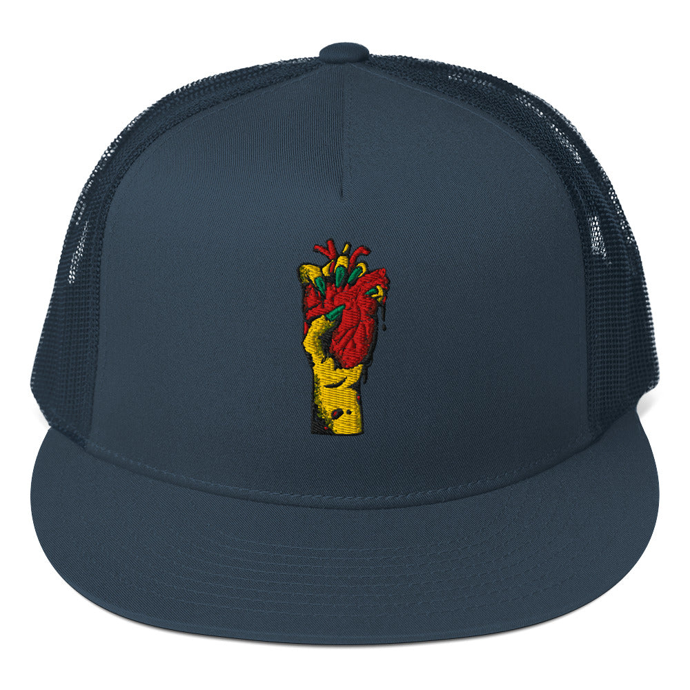 Casquette trucker unisexe Minimaliste – Maille filet respirante, motif brodé – Coeur Déjà Pris