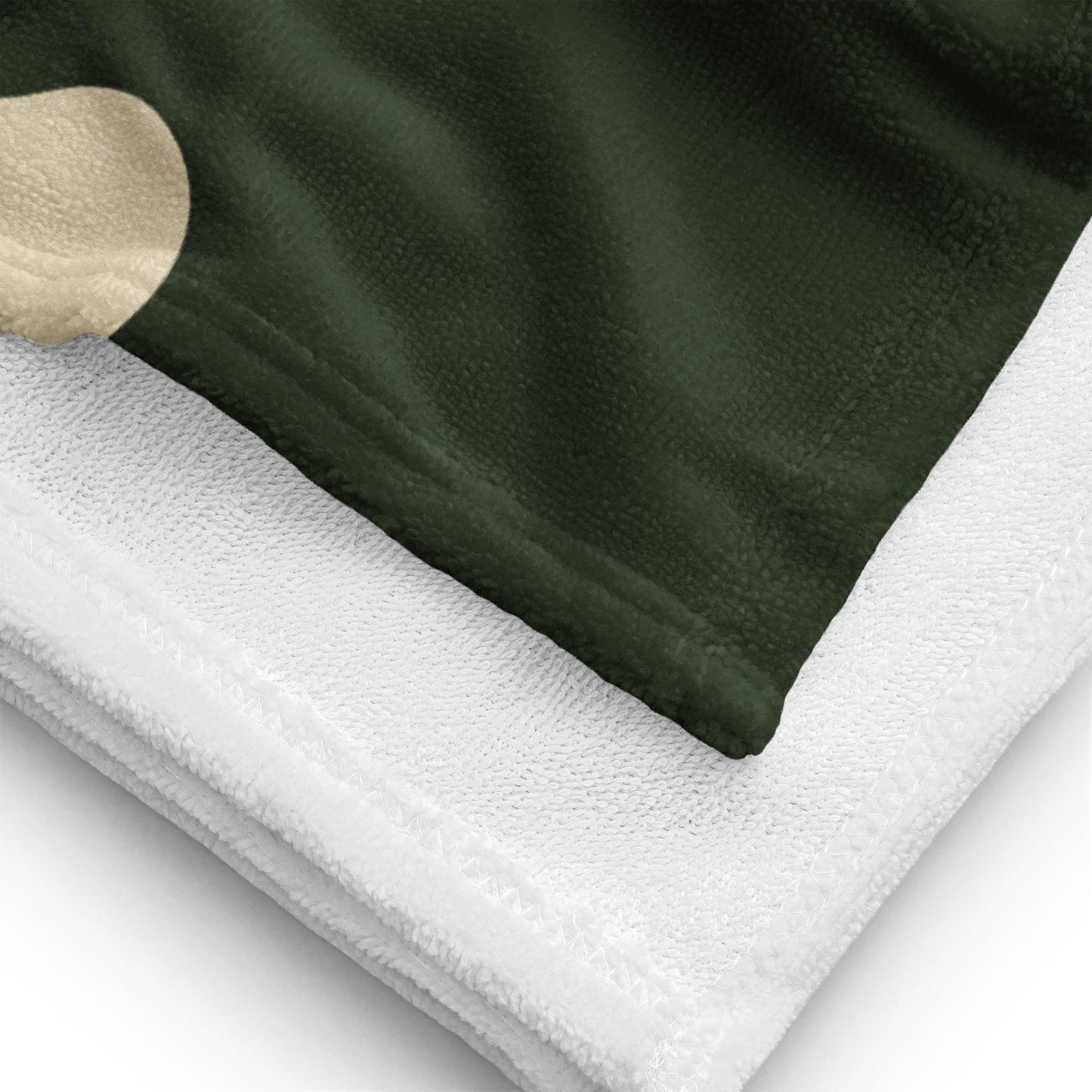 Serviette de Bain en Coton – Serviette de plage - Douce, Absorbante et Compacte, Voyage, Sport, Piscine surf, Design minimaliste champignons