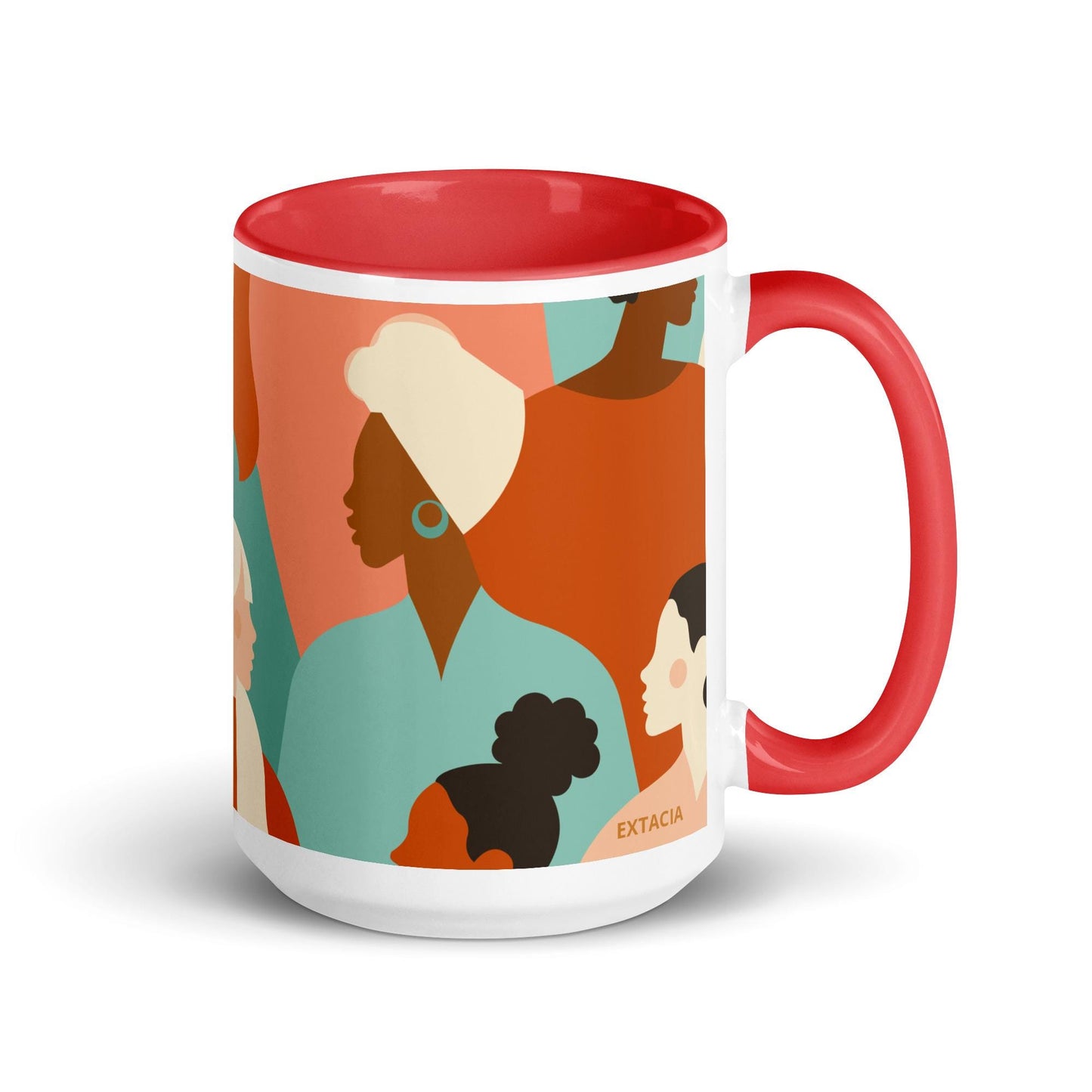 Mug à Intérieur Coloré – Tasse en Céramique Élégante, Idéale pour Café, Thé ou Chocolat Chaud - cuisine, cadeau, Noël, anniversaire, bureau