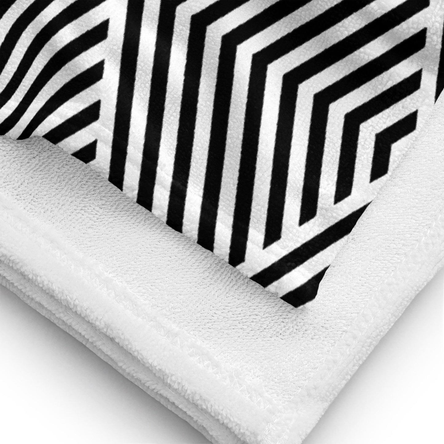 Serviette de Bain en Coton – Serviette de plage - Douce, Absorbante et Compacte - Voyage, Sport, Piscine surf - Design Minimaliste Graphique