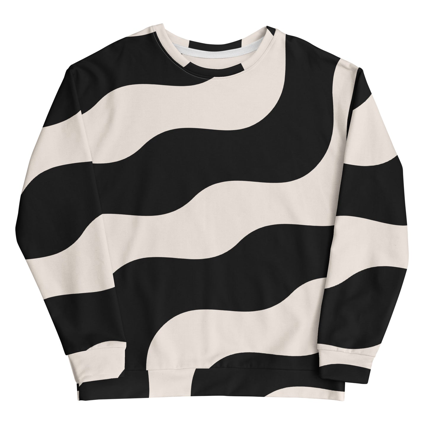 Gros plan impression et maille recyclée, rendu propre. – homme motif imprimé graphique minimaliste - beige et noir