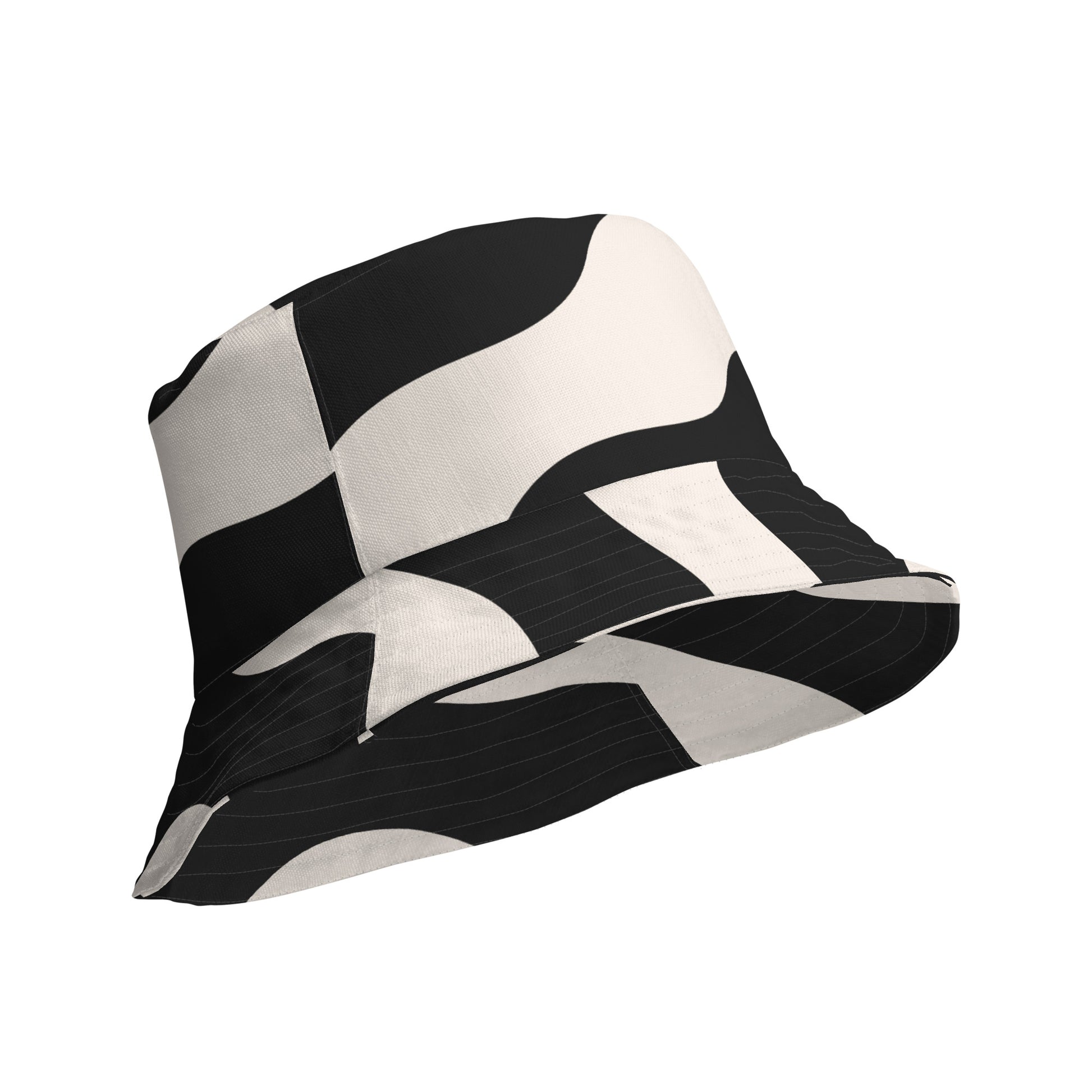 Intérieur et bande de confort, bob –  beige et noir – graphique minimaliste , respirant