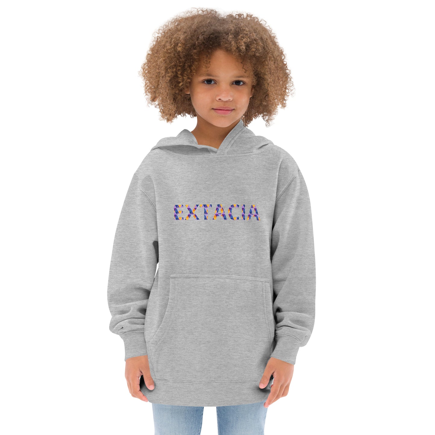 Sweat à capuche petite fille - arc-en-ciel - motif gymnaste danseuse - gris - coton-mélange motif imprimé – Enfant portant le sweat à capuche petite fille – style cocooning et hiver chaleureux