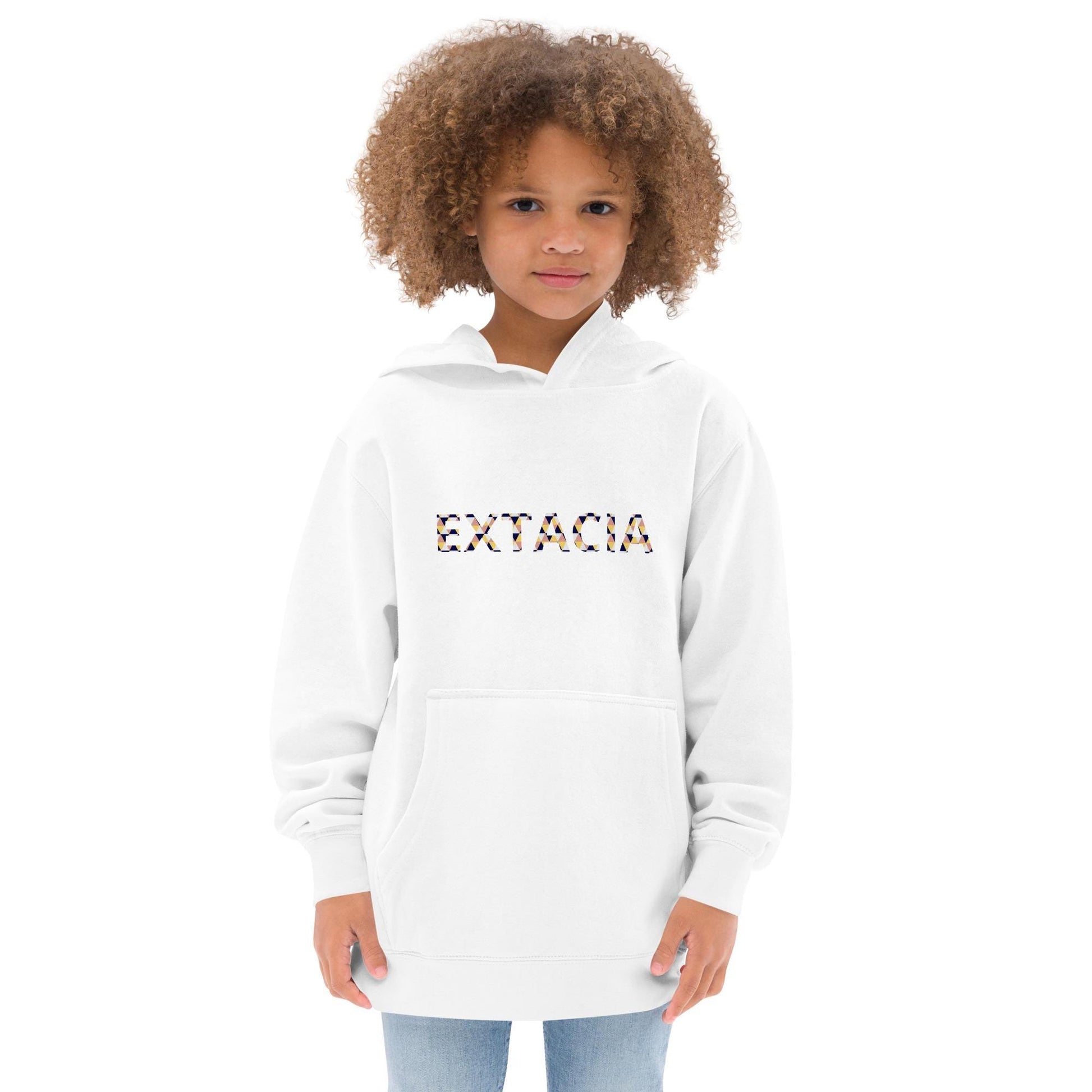 Sweat à capuche petite fille - multi couleur à rayures - motif gymnaste danseuse - blanc - coton-mélange motif imprimé – Enfant portant le sweat à capuche petite fille – style cocooning et hiver chaleureux