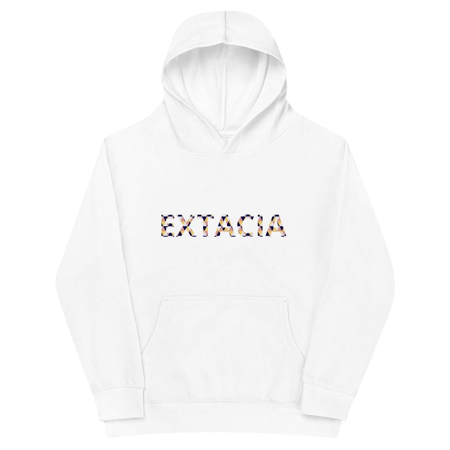 Sweat à capuche petite fille - multi couleur à rayures - motif gymnaste danseuse - blanc -coton-mélange motif imprimé – vue de face, chaud et doux