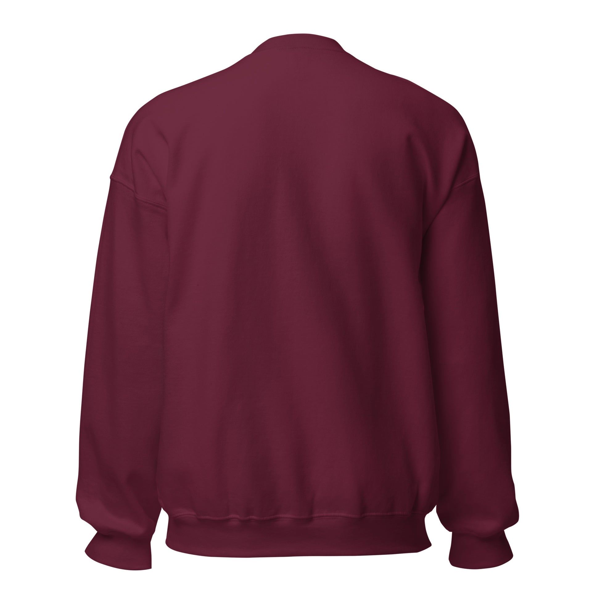 Sweat femme – dos, finitions propres -  motif imprimé "petit noeud" - rouge bordeaux