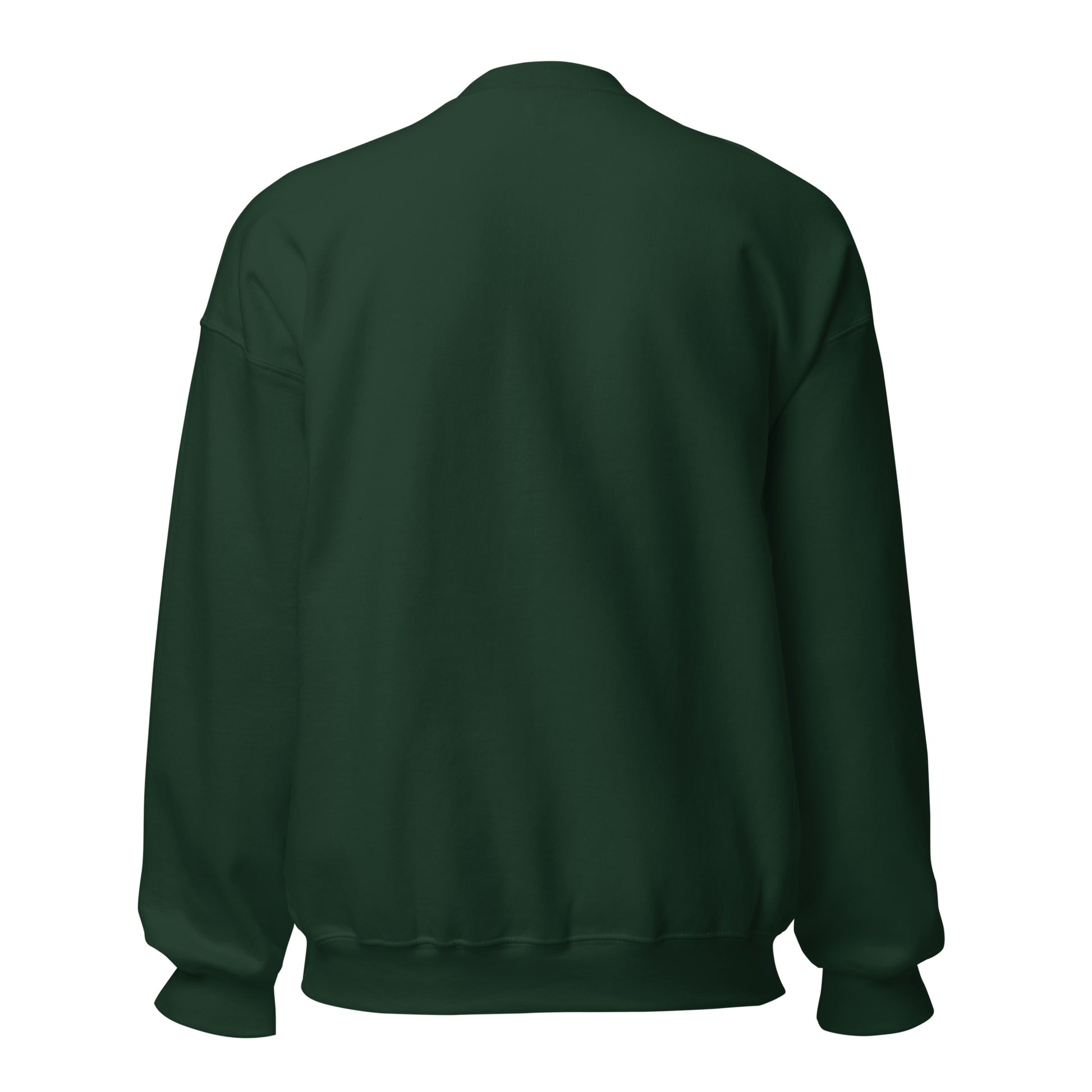 Sweat femme – dos, finitions propres -  motif imprimé "petit noeud" - vert sapin