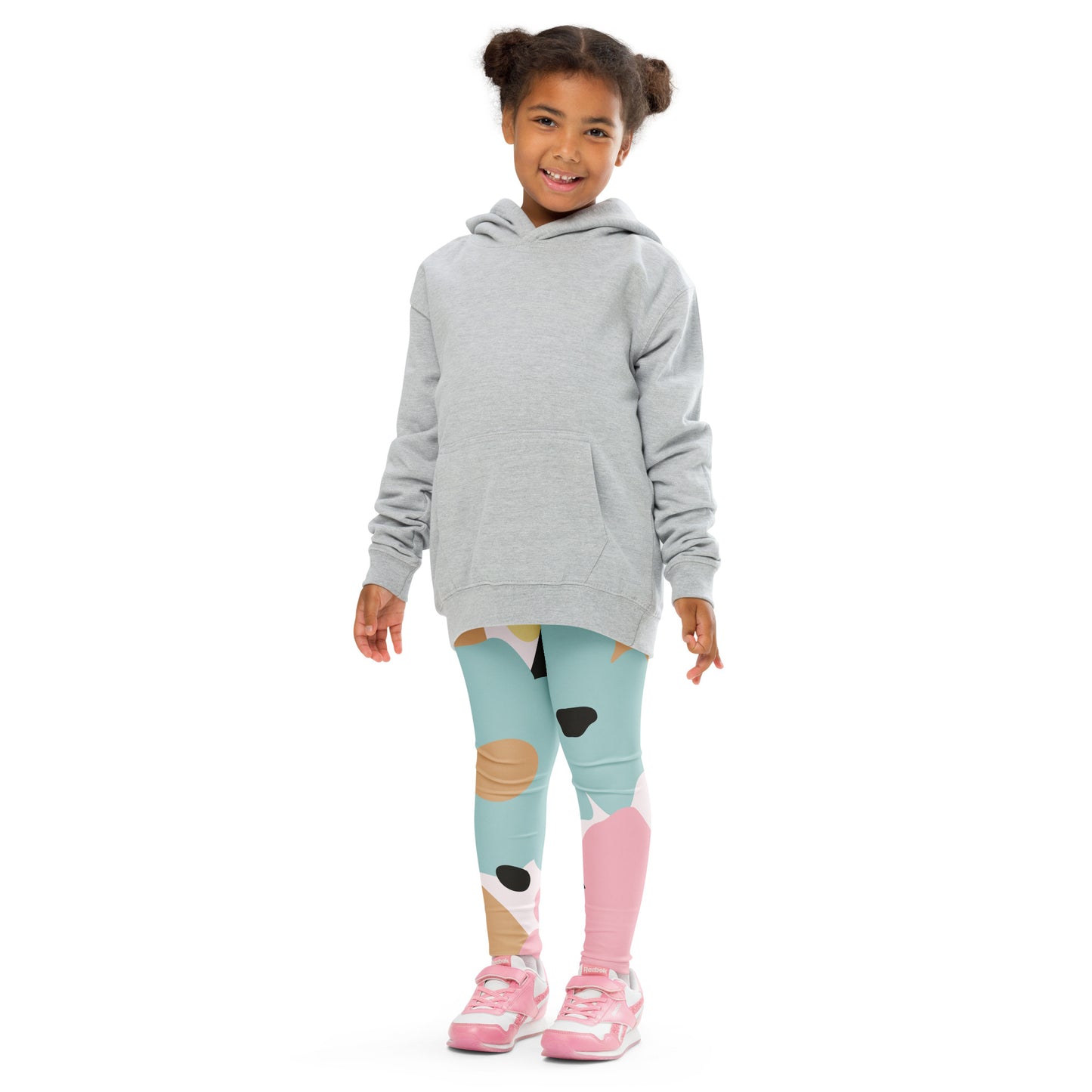 Legging pour petite fille – Fleuri, Pastel – Doux, extensible, toutes saisons – Minimaliste