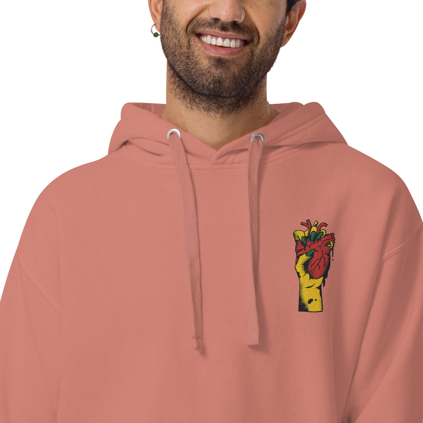 Sweat à capuche pour homme – 100% coton, doux et confortable, motif brodé – Coeur Déjà Pris