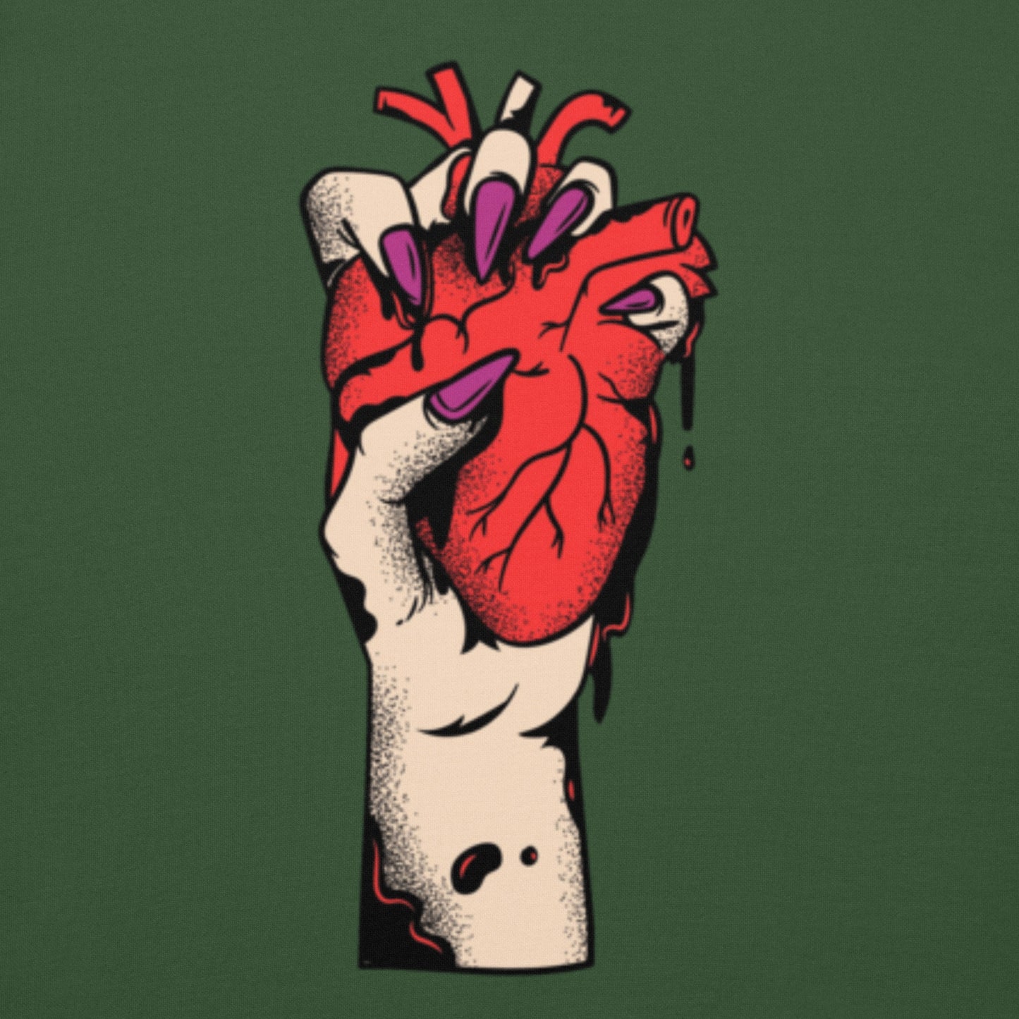 Sweat à capuche pour homme – 100% coton, doux et confortable – Coeur Déjà Pris, Rouge