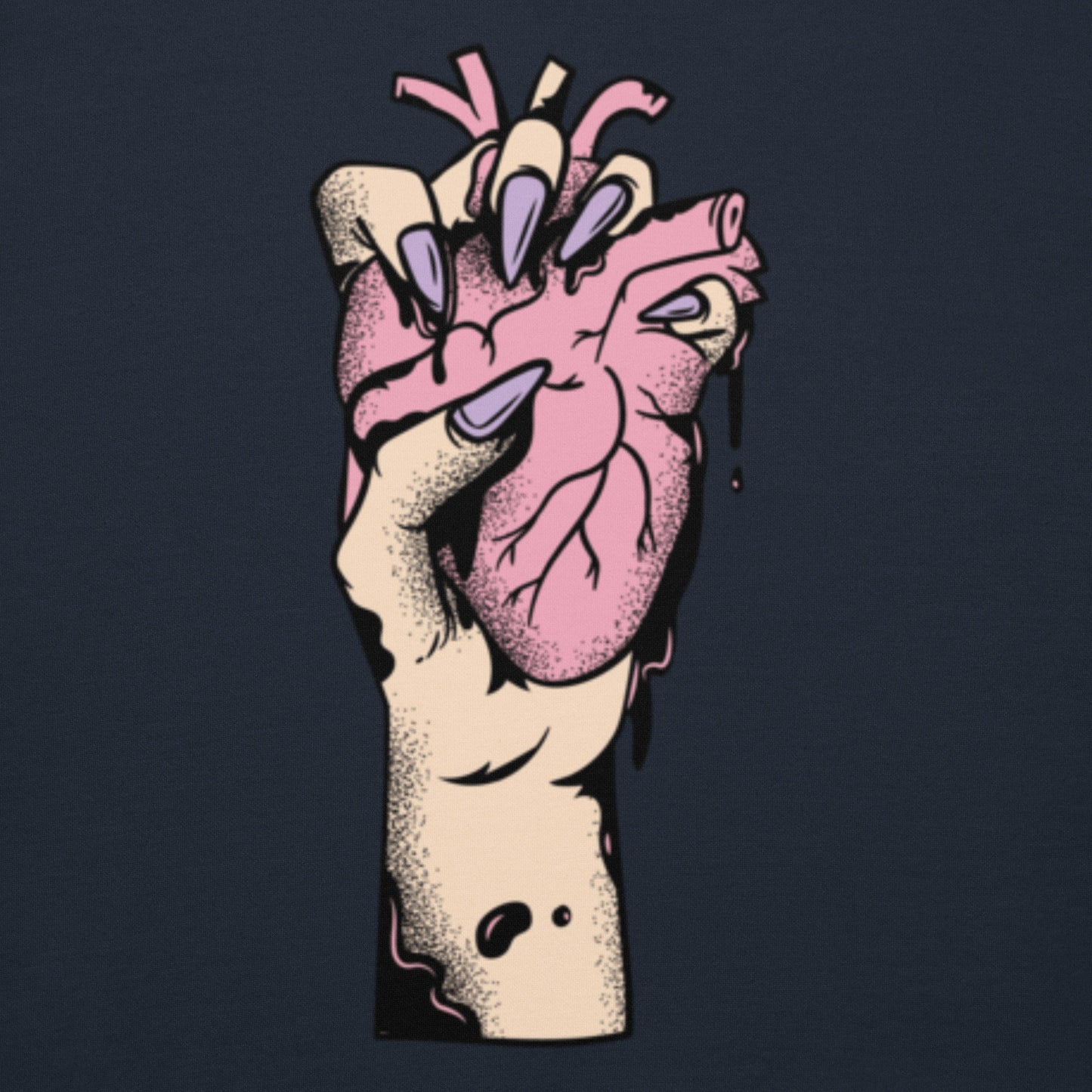 Sweat à capuche pour homme – 100% coton, doux et confortable – Coeur Déjà Pris, Rose