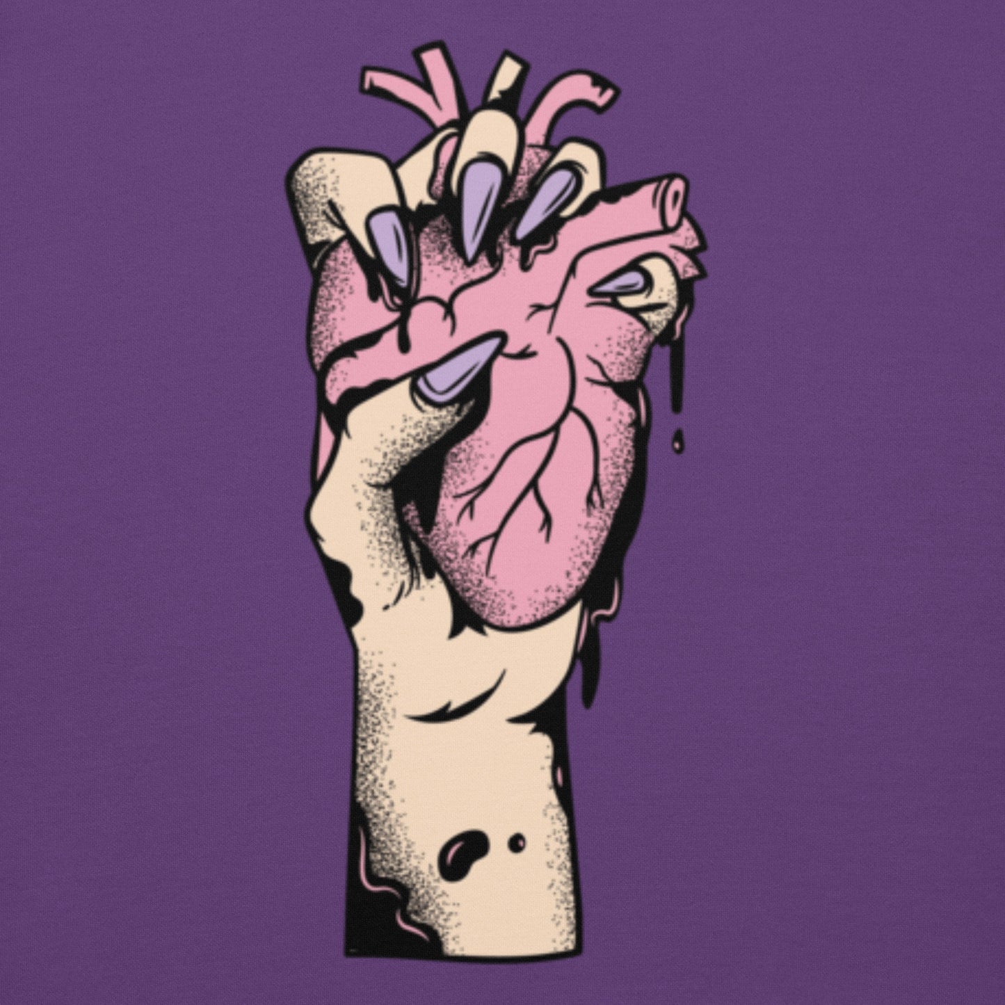 Sweat à capuche pour homme – 100% coton, doux et confortable – Coeur Déjà Pris, Rose