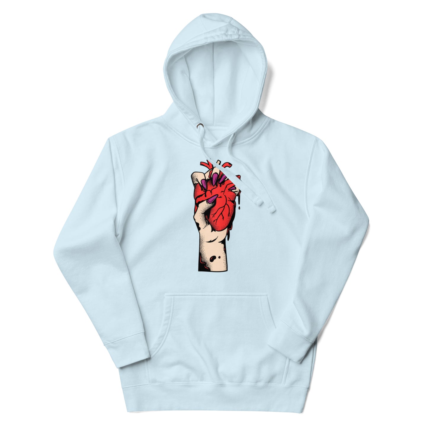 Sweat à capuche pour homme – 100% coton, doux et confortable – Coeur Déjà Pris, Rouge