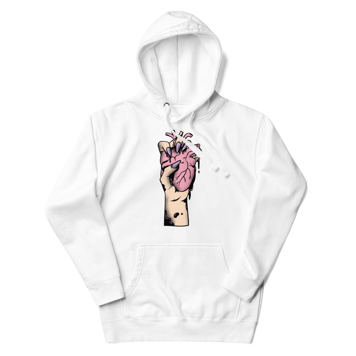 Sweat à capuche pour homme – 100% coton, doux et confortable – Coeur Déjà Pris, Rose