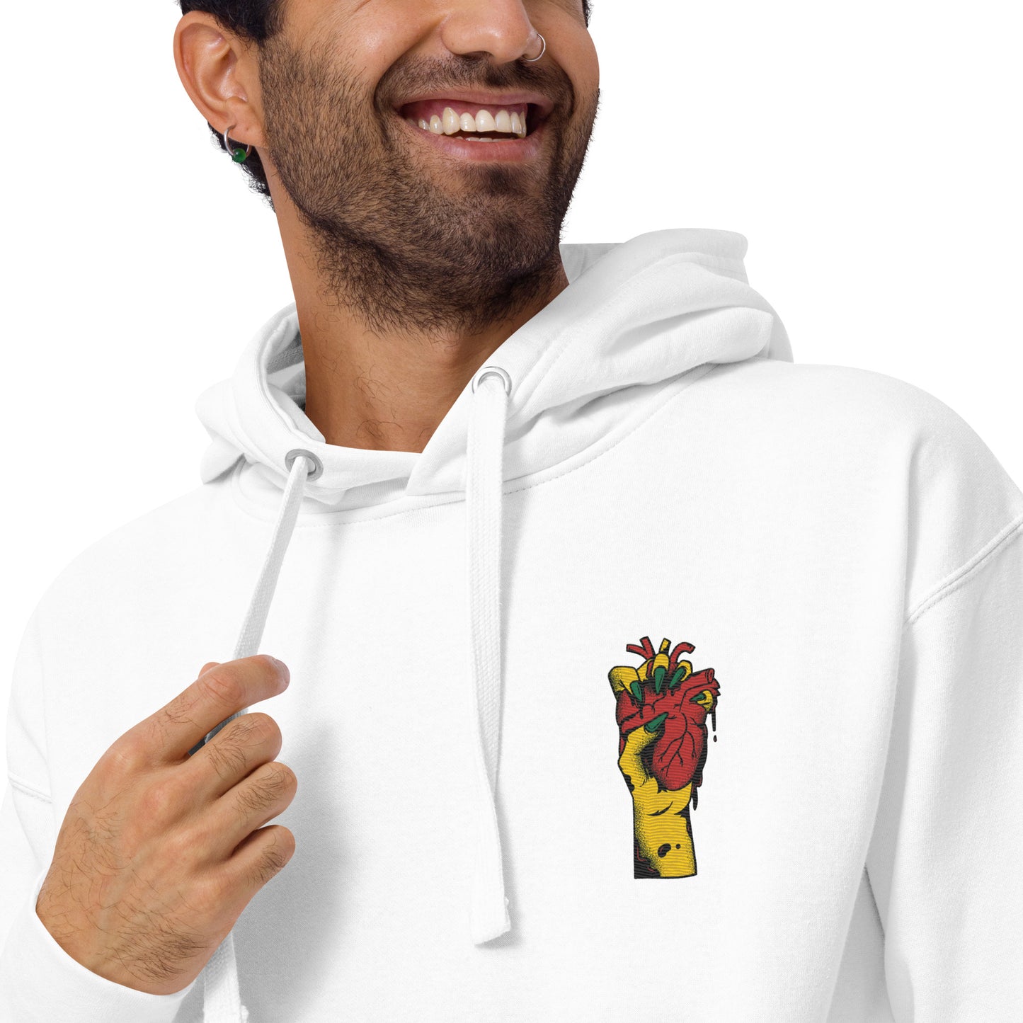 Sweat à capuche pour homme – 100% coton, doux et confortable, motif brodé – Coeur Déjà Pris