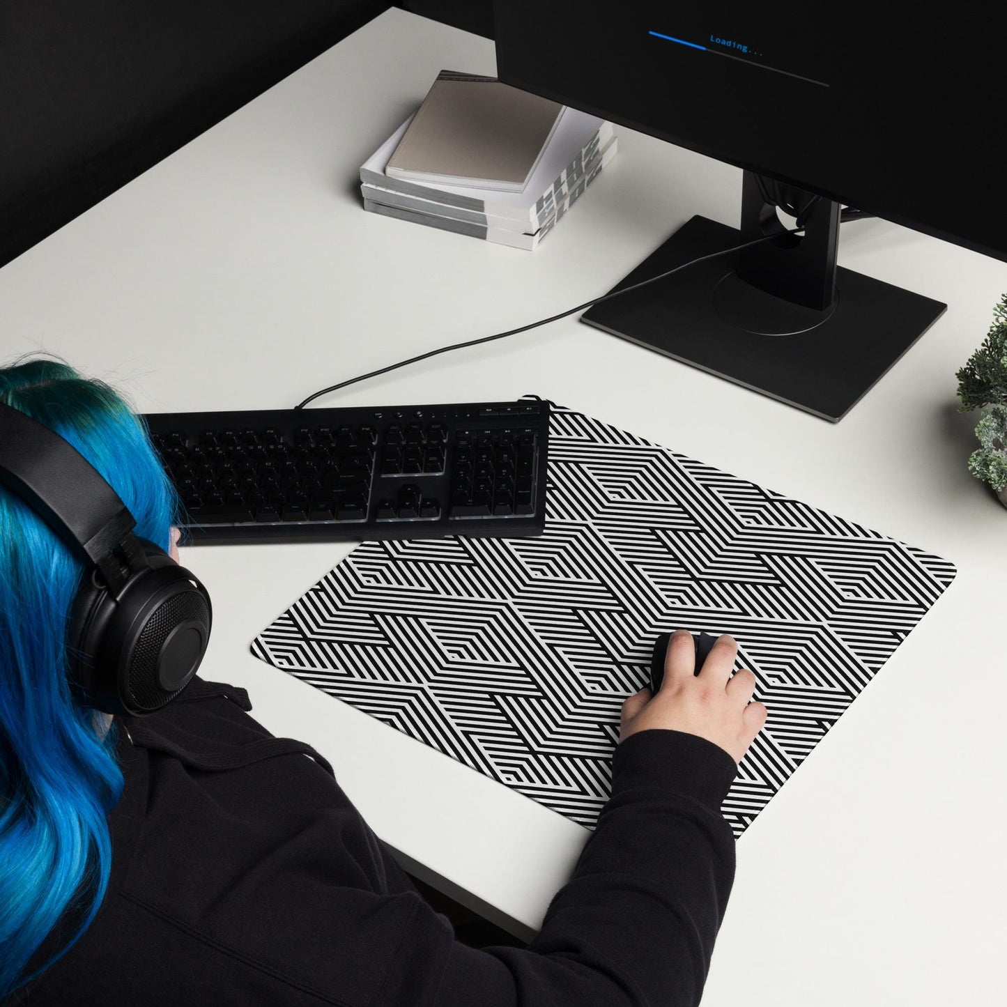 Tapis de Souris Gaming XXL - design minimaliste - surface lisse, base antidérapante, grand format, confortable, durable - Accessoire bureau