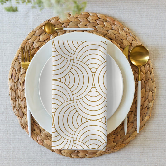 Lot de 4 Serviettes de Table en Tissu – Carrées, Lavables en Machine, Résistantes et Réutilisables - Design, Élégants, Décoration de Table