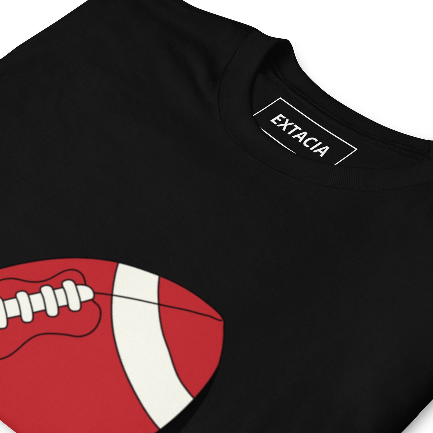 T-shirt pour homme à col rond, manches courtes – 100% coton, motif imprimé – Ballon Américain