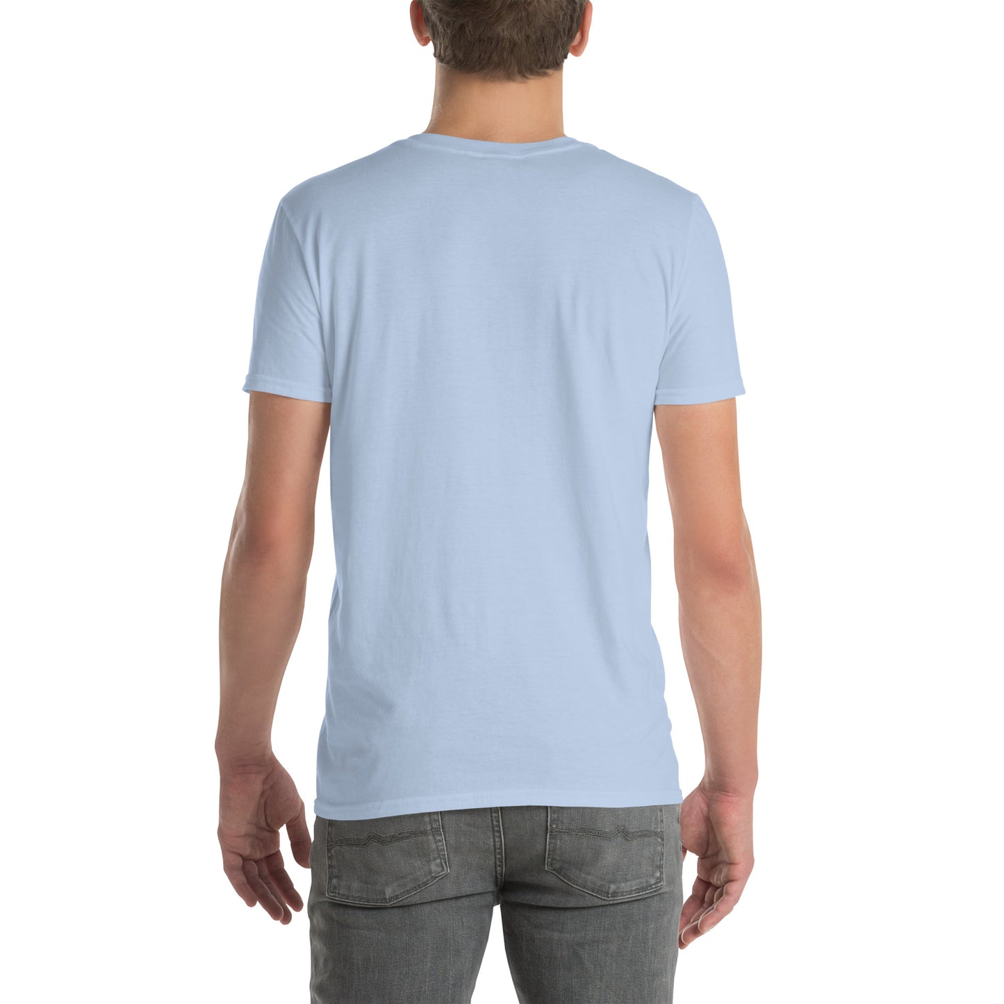T-shirt pour homme à col rond, manches courtes – 100% coton, motif imprimé – Ballon Américain