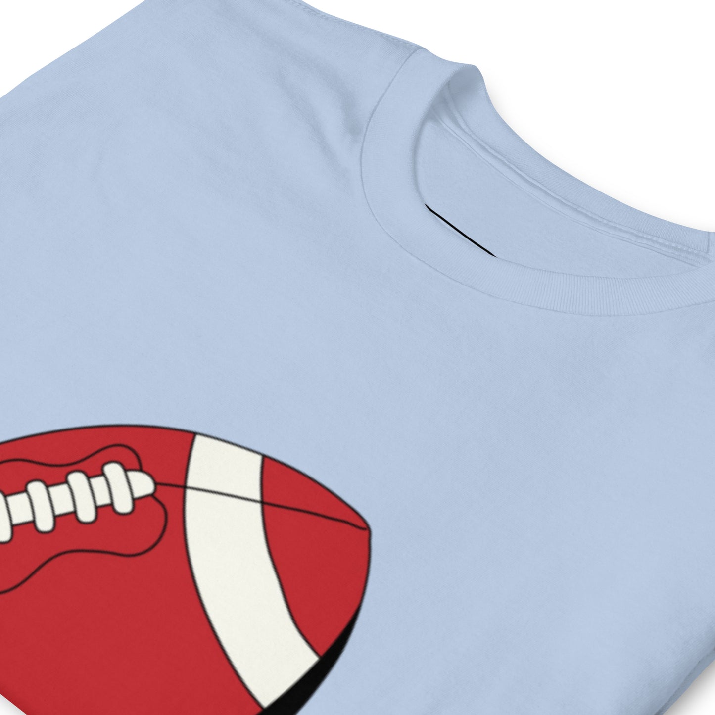 T-shirt pour homme à col rond, manches courtes – 100% coton, motif imprimé – Ballon Américain