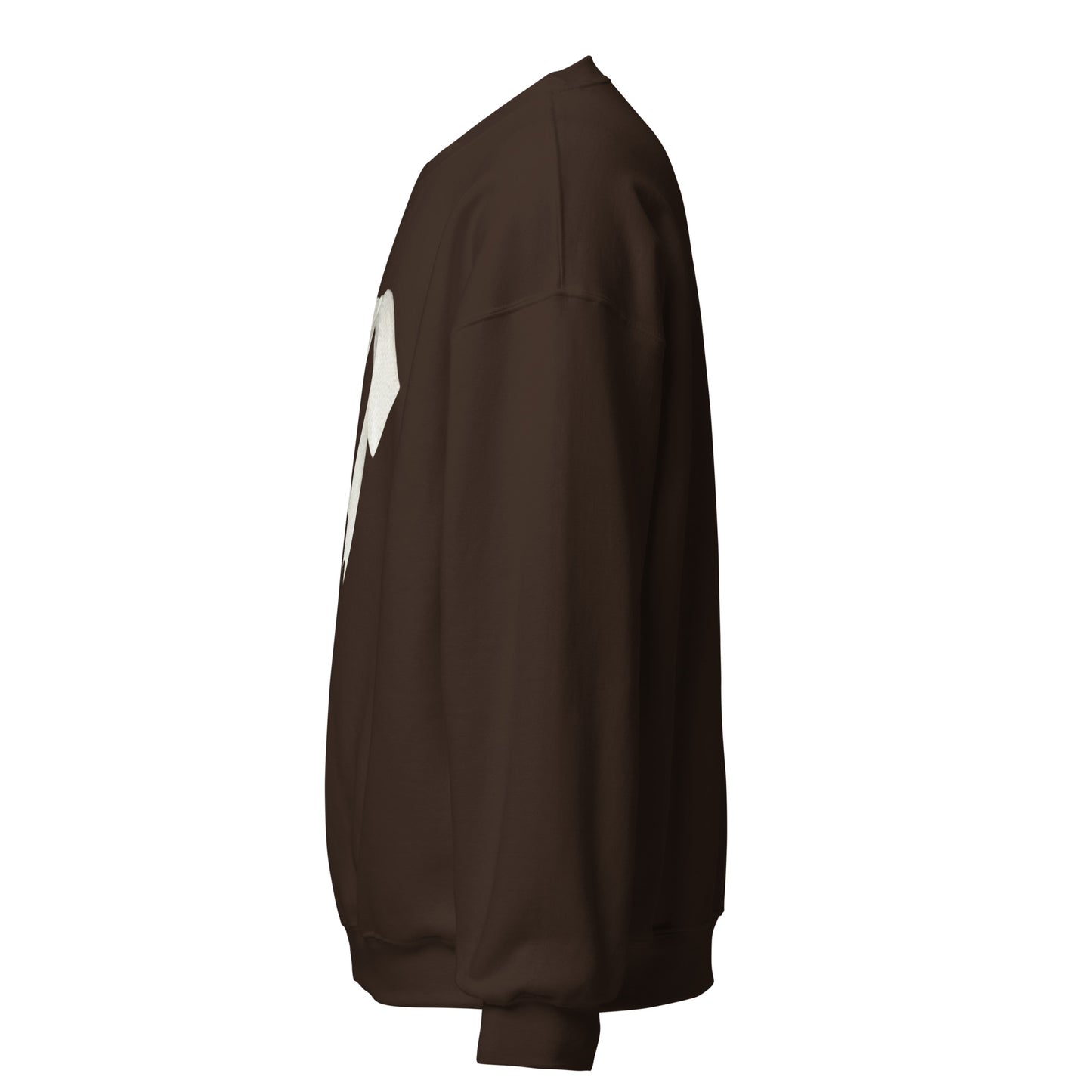 Sweat à col rond pour femme – mélange coton/polyester – motif imprimé "Petit Noeud" Minimaliste