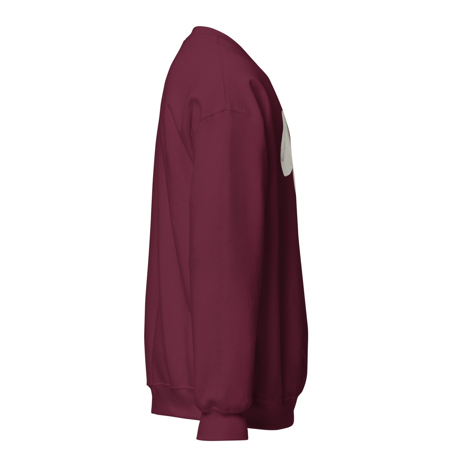 Sweat à col rond pour femme – mélange coton/polyester – motif imprimé "Petit Noeud" Minimaliste