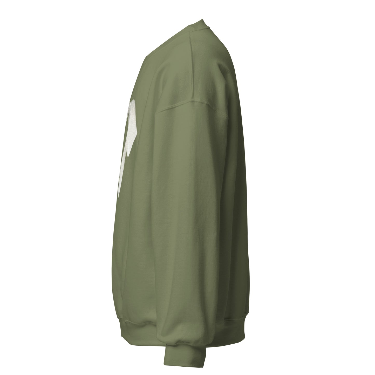 Sweat à col rond pour femme – mélange coton/polyester – motif imprimé "Petit Noeud" Minimaliste