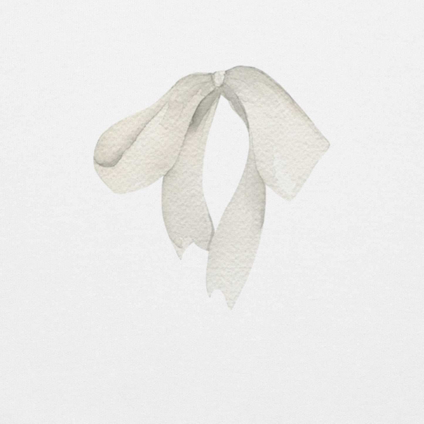 Sweat à col rond pour femme – mélange coton/polyester – motif imprimé "Petit Noeud" Minimaliste